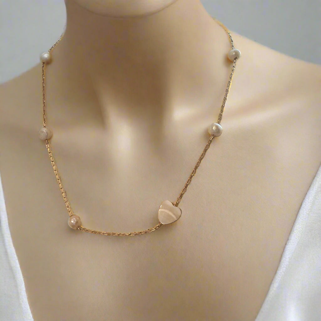 Freshwater Pearl Dainty Gold-Filled Necklace