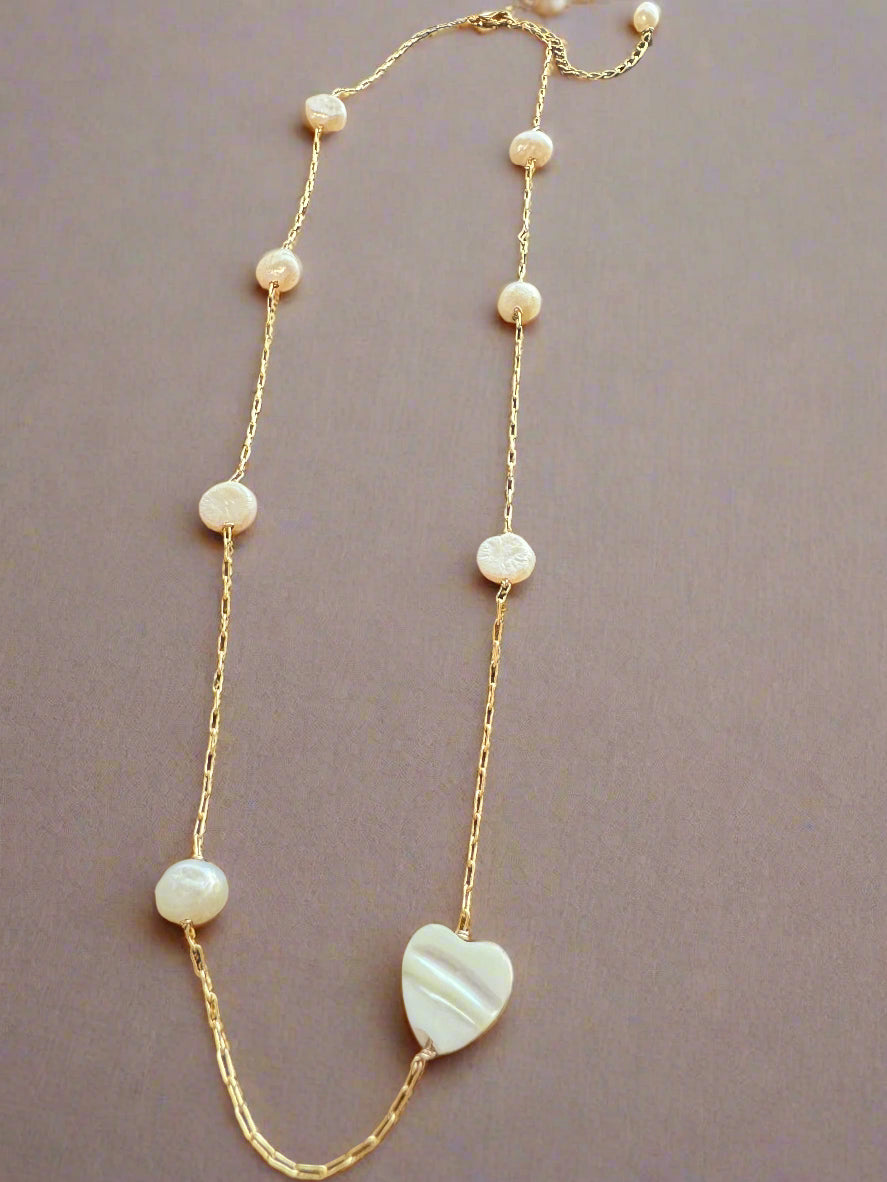 Freshwater Pearl Dainty Gold-Filled Necklace