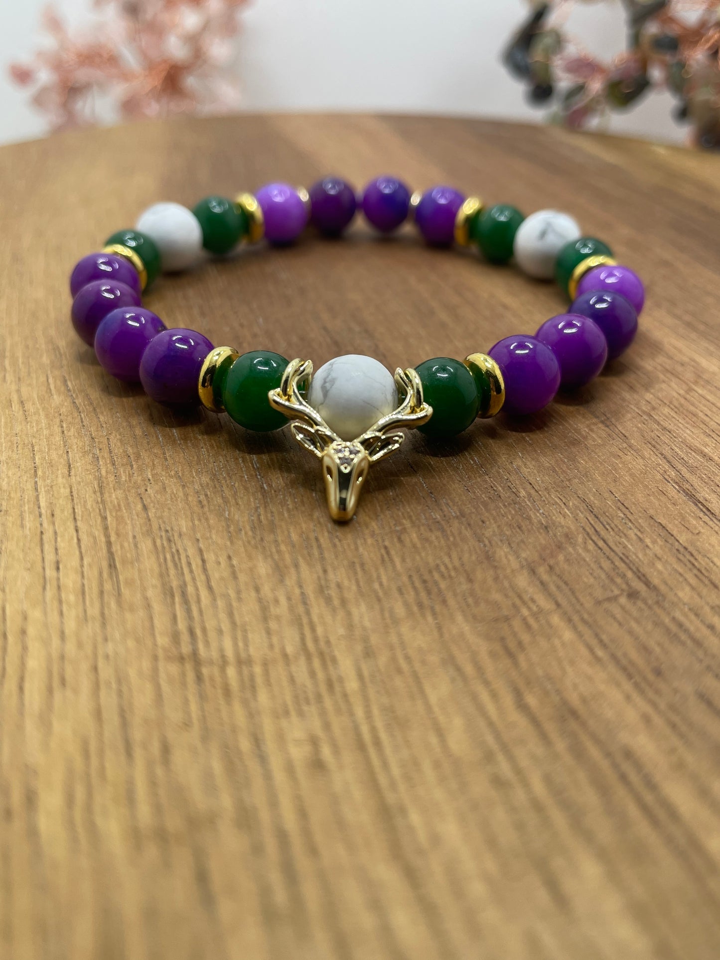 Retro Milwaukee Bucks Gemstone Bracelets