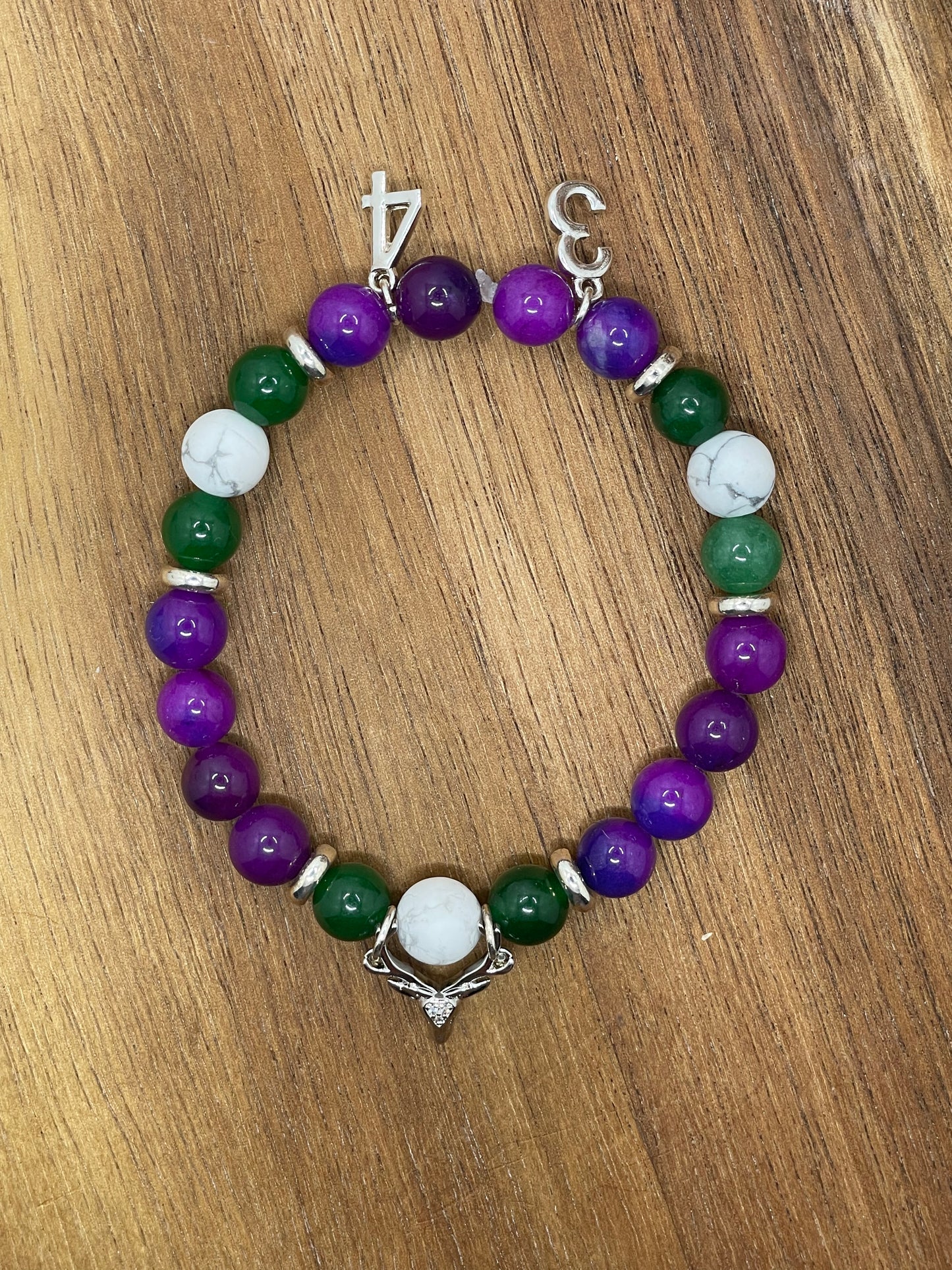 Retro Milwaukee Bucks Gemstone Bracelets