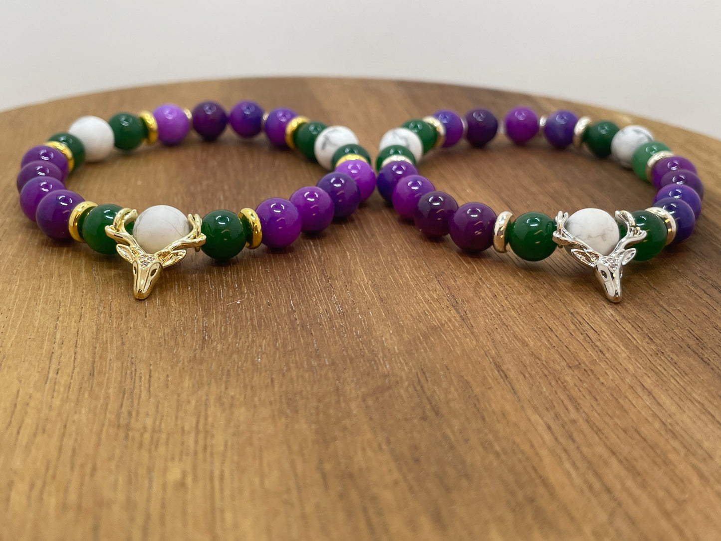 Retro Milwaukee Bucks Gemstone Bracelets