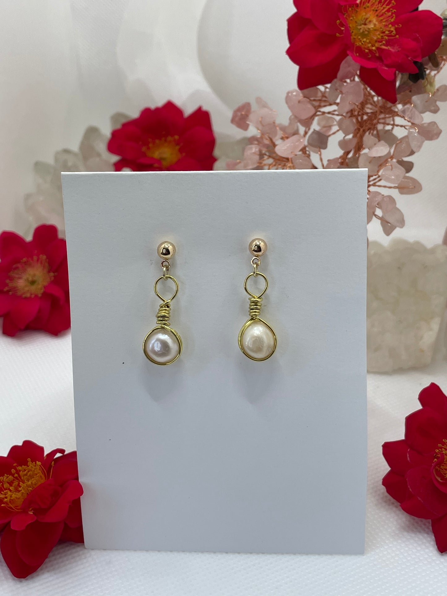 Fresh Water Pearl Dangle Earrings